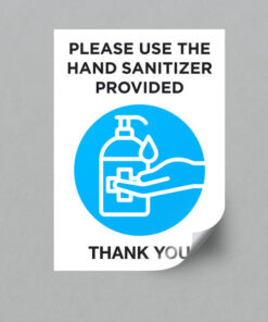 Hand Sanitizer Sticker