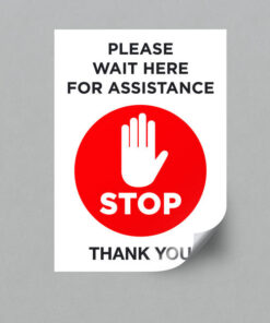 Please Wait Here Sticker