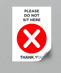 Please Do Not Sit Here Sticker