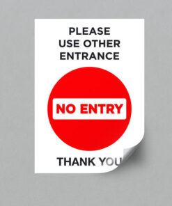 Please use other Entrance Sticker