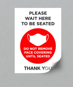 Wait to be seated Sticker