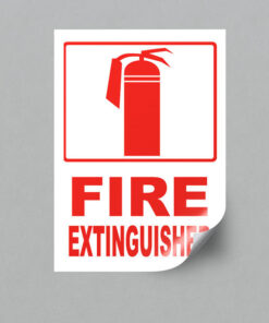 Fire Extinguisher Sticker
