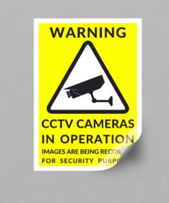 CCTV Warning Sticker